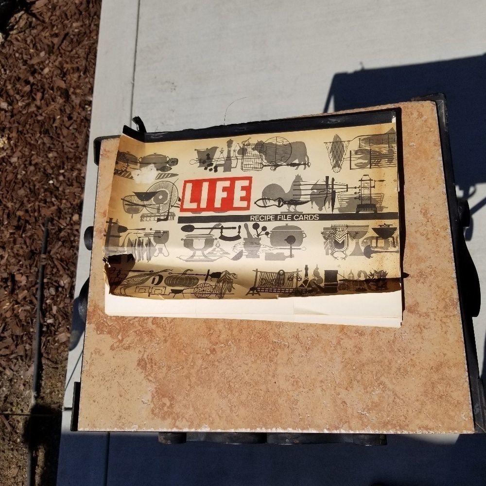 Vintage Life Magazine Recipe Index Cards
